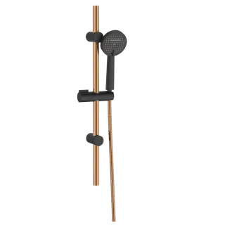 Invena ZESTAW NATRYSKOWY NA DRĄŻKU MOONLIGHT, CZARNY /...