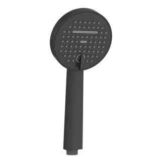 Invena ZESTAW NATRYSKOWY NA DRĄŻKU MOONLIGHT, CZARNY / ROSE GOLD 2F AU-77-Z14-V