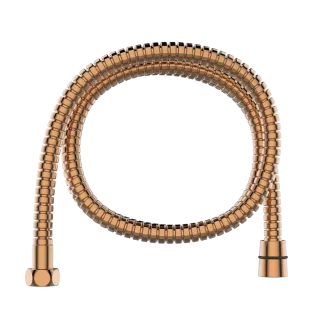 Invena ZESTAW NATRYSKOWY NA DRĄŻKU MOONLIGHT, CZARNY / ROSE GOLD 2F AU-77-Z14-V