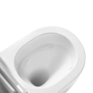 Invena MISKA WC PODWIESZANA, QFS, KORFU OKRĄGŁA, Z DESKĄ WOLNOOPADAJĄCĄ CE-95-001-L