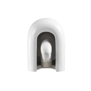 Invena MISKA WC PODWIESZANA, QFS, KORFU OKRĄGŁA, Z DESKĄ WOLNOOPADAJĄCĄ CE-95-001-L