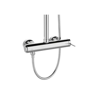 Invena DESZCZOWNIA Z BATERIĄ NATRYSKOWĄ KALITEA TREND CHROM AU-72-001-V