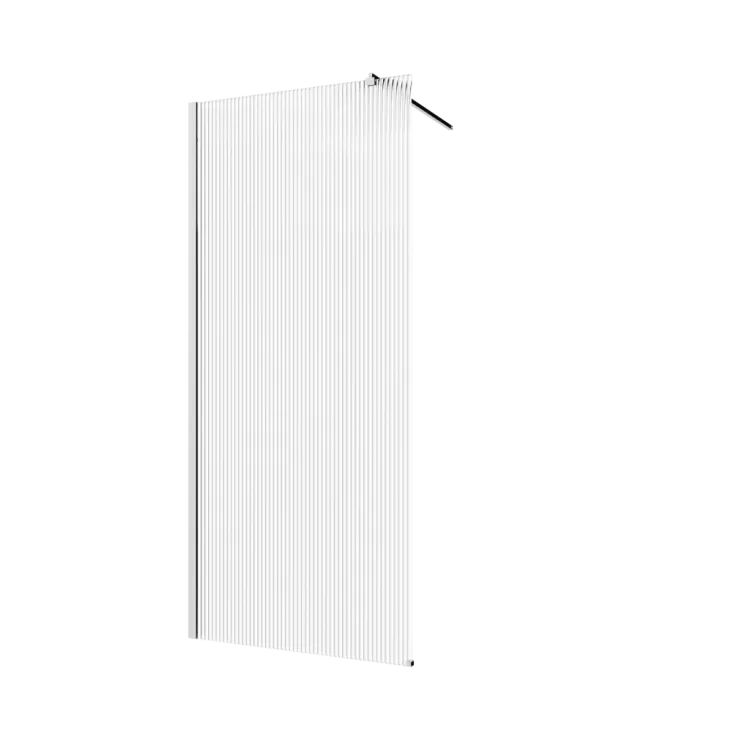 Invena KABINA WALK-IN II  TREND 80X200CM RYFLOW.8MM SHINY-GLASS CHROM AK-32-189-S