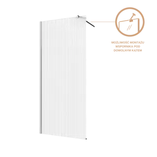 Invena KABINA WALK-IN II TREND 120X200CM RYFLOW.8MM SHINY-GLASS CHROM AK-32-129-S