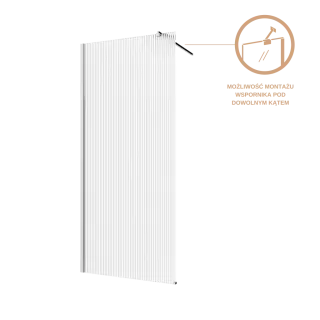 Invena KABINA WALK-IN II  TREND 90X200CM RYFLOW.8MM SHINY-GLASS CHROM AK-32-199-S