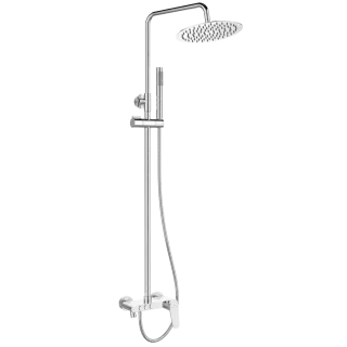 Invena Deszczownia z baterią natryskową Alonia chrom...