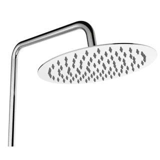 Invena Deszczownia z baterią natryskową Alonia chrom AU-70-D01-V