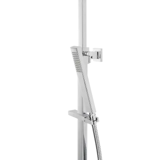 Invena Deszczownia Paros z baterią natryskową, chrom AU-33-B01-C