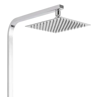 Invena Deszczownia Paros z baterią natryskową, chrom AU-33-B01-C