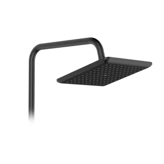 Invena DESZCZOWNIA Z BATERIĄ NATRYSKOWĄ NERI TREND CZARNA AU-09-B04-L