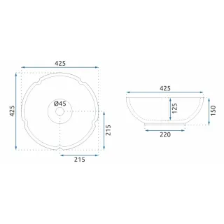 Rea UMYWALKA MARINA BLUE - NABLATOWA REA-U3300