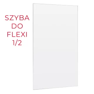 Rea ŚCIANKA PRYSZNICOWA FLEXI 130 cm TRANSPARENT 1/2...