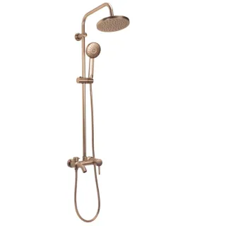 Rea ZESTAW NATRYSKOWY LUIS MIEDŹ SZCZOTKOWANA REA-P7156