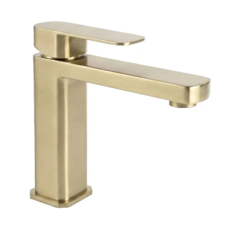 Rea BATERIA UMYWALKOWA ARLO ZŁOTA SZCZOTKOWANA NISKA REA-B0976