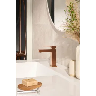 KFA Armatura LOGON BRUSHED ROSE GOLD bateria umywalkowa 5132-815-34