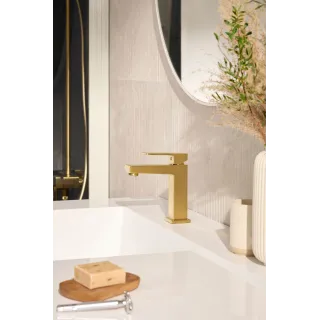 KFA Armatura LOGON BRUSHED LIGHT GOLD bateria umywalkowa 5132-815-39