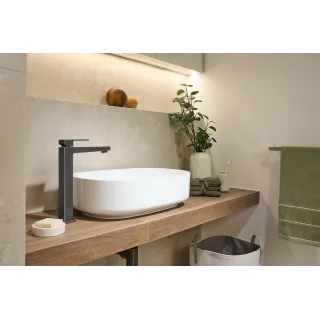 KFA Armatura LOGON GUN METAL GREY bateria umywalkowa nablatowa 5132-612-61