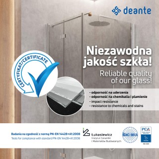 Deante Kabina prysznicowa walk-in 90 cm KQM_039P