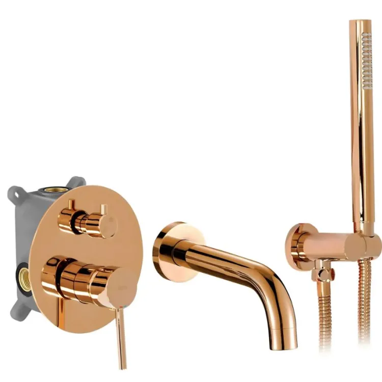 Rea BATERIA WANNOWA PODTYNKOWA LUNGO MIEDŹ + BOX REA-B7996