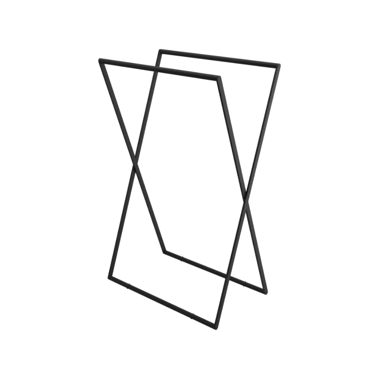 Excellent Kros wieszak wolnostojący na ręczniki, czarny mat DOEX.1800BL