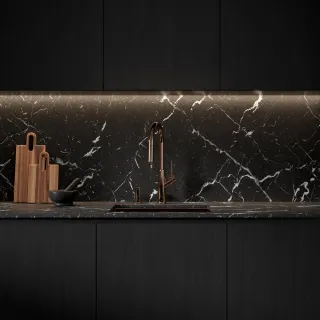 Omnires BEND bateria kuchenna z wyciąganą wylewką, miedź połysk BE6455CP