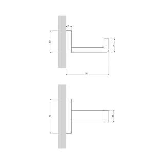 Omnires DARLING haczyk, złoty połysk DA70110GL