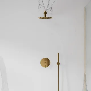 Omnires Y system prysznicowy podtynkowy, złoty połysk SYSY19GL