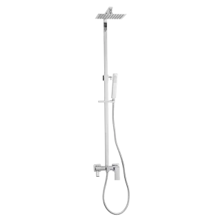 Invena DESZCZOWNIA Z BATERIĄ NATRYSKOWĄ PAROS TREND CHROM AU-33-B01-C