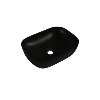 Invena UMYWALKA NABL VITORIA TREND 45,5 CM PROSTOKĄT, CZARNY PÓŁMAT CE-48-005-W