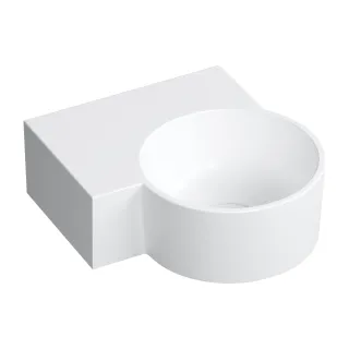 Omnires OVO M+ umywalka nablatowa/wisząca - lewa, 33 x 34...