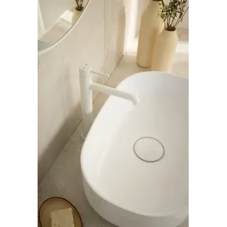 KFA Armatura MOZA MINI WHITE bateria umywalkowa nablatowa 5032-632-44