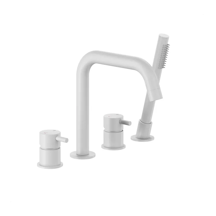 KFA Armatura MOZA WHITE bateria wannowa 4-otworowa 5035-210-44