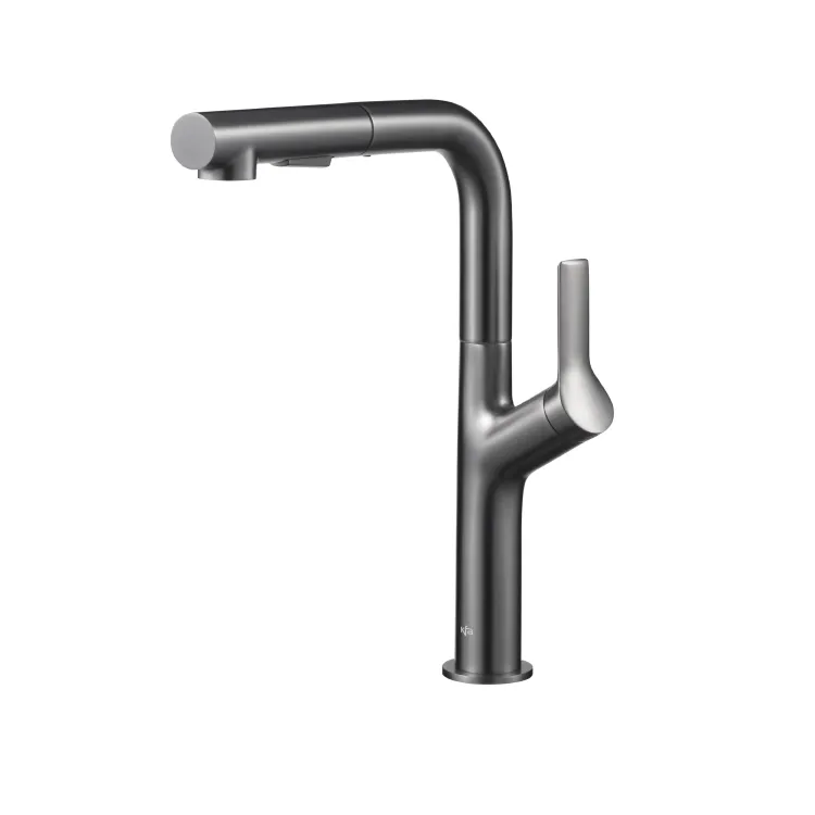 KFA Armatura DUERO DESIGN GUN METAL GREY bateria kuchenna z wyciąganą wylewką 6623-220-61