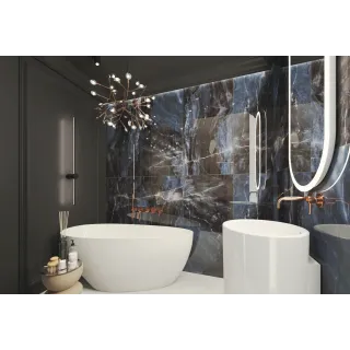 Egen Płytka podłogowa Tulsa Blue 60x120 cm (1,44) Połysk