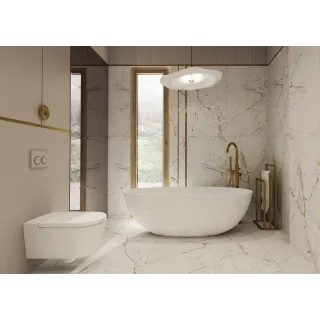 Egen Płytka podłogowa Morphite White 60x120 cm (1.44) Carving