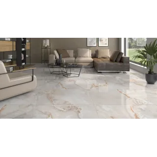 Egen Płytka podłogowa Hampton bianco 60x120 cm (2.16) Połysk