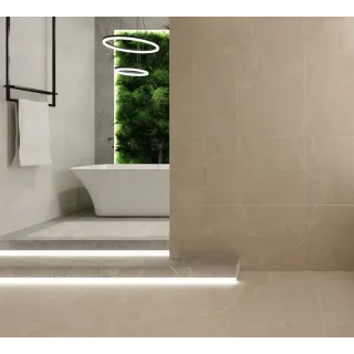 Ego Płytka ścienno-podłogowa Crista Crema 60x60 cm Carving (1,44)