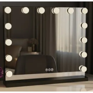 Rea LUSTRO LED HOLLYWOOD S BLACK 80X60 HOM-12014