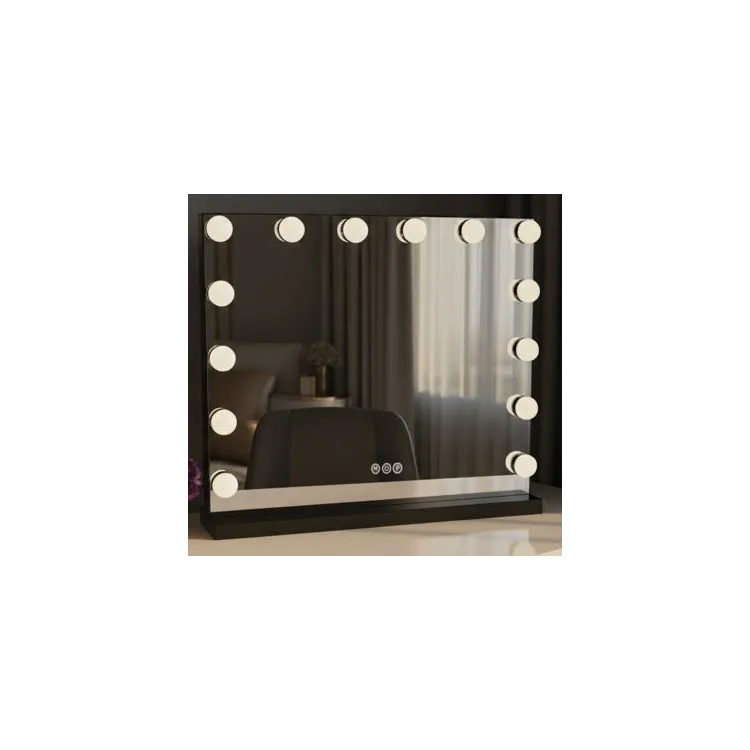 Rea LUSTRO LED HOLLYWOOD S BLACK 80X60 HOM-12014