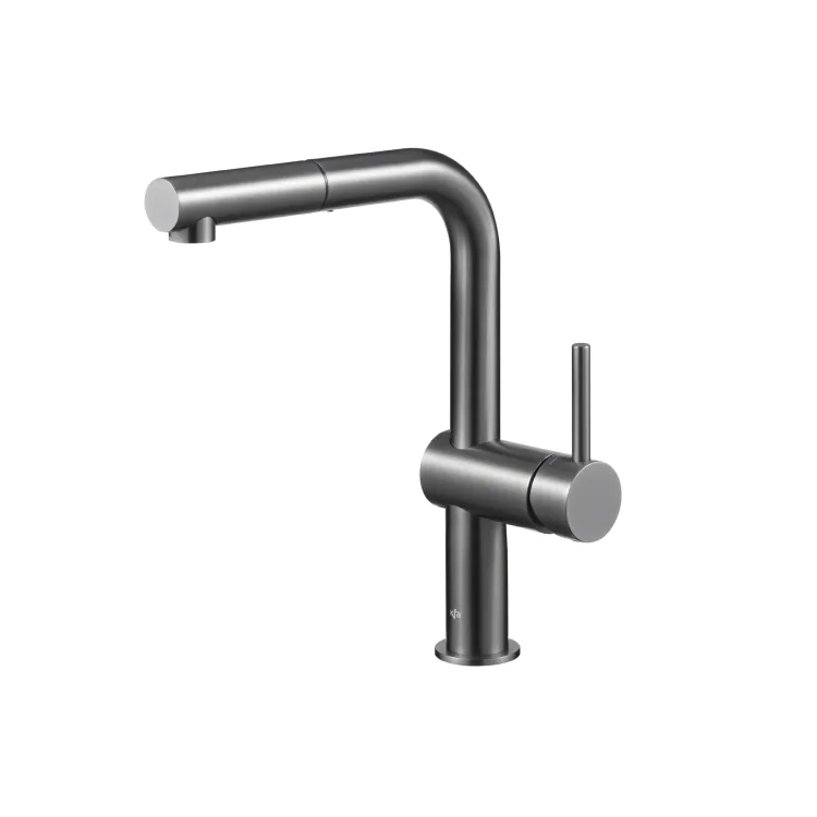 KFA Armatura DUERO EDGE GUN METAL GREY bateria kuchenna z wyciąganą wylewką 6623-510-61