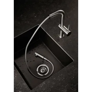 KFA Armatura DUERO EDGE INOX bateria kuchenna z wyciąganą wylewką 6623-510-22