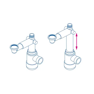 Deante Syfon do umywalki teleskopowy NHC_633K