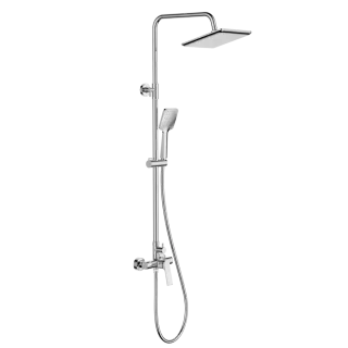 Invena Deszczownia z baterią natryskową Neri chrom...