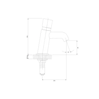 Omnires Y bateria umywalkowa czasowa, chrom połysk Y1217CR