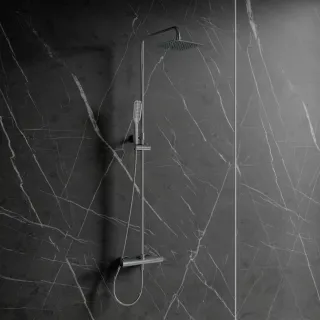 Omnires UNI termostatyczny system prysznicowy natynkowy, chrom połysk Y1244X-6-KCR