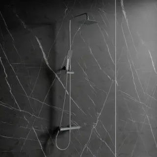 Omnires UNI termostatyczny system prysznicowy natynkowy, chrom połysk Y1244XMCR