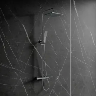 Omnires UNI termostatyczny system prysznicowy natynkowy, chrom połysk SYSY11-N-6CR