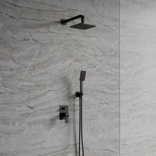 Omnires SLIDE system prysznicowy podtynkowy, grafit szczotkowany SYSSL12GR