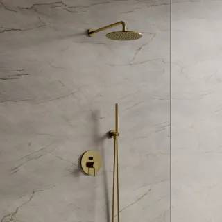 Omnires Y system prysznicowy podtynkowy, mosiądz szczotkowany SYSY35BSB