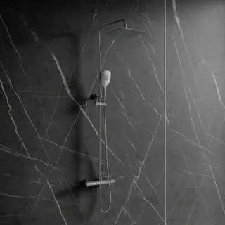 Omnires UNI termostatyczny system prysznicowy natynkowy, chrom połysk Y1244DCR